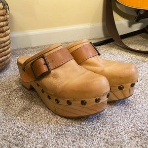 Free People Culver City Leather Clogs